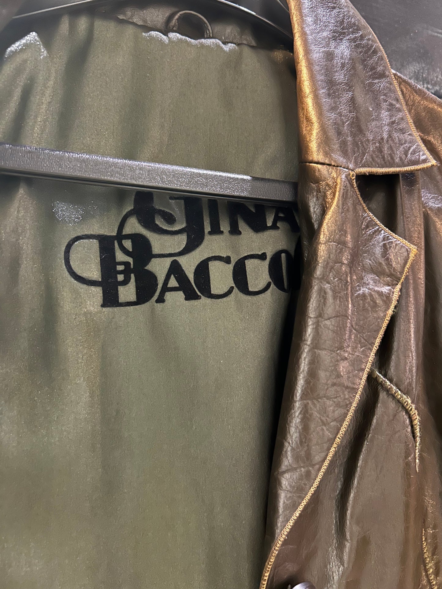 90s Gina Bacconi leather coat