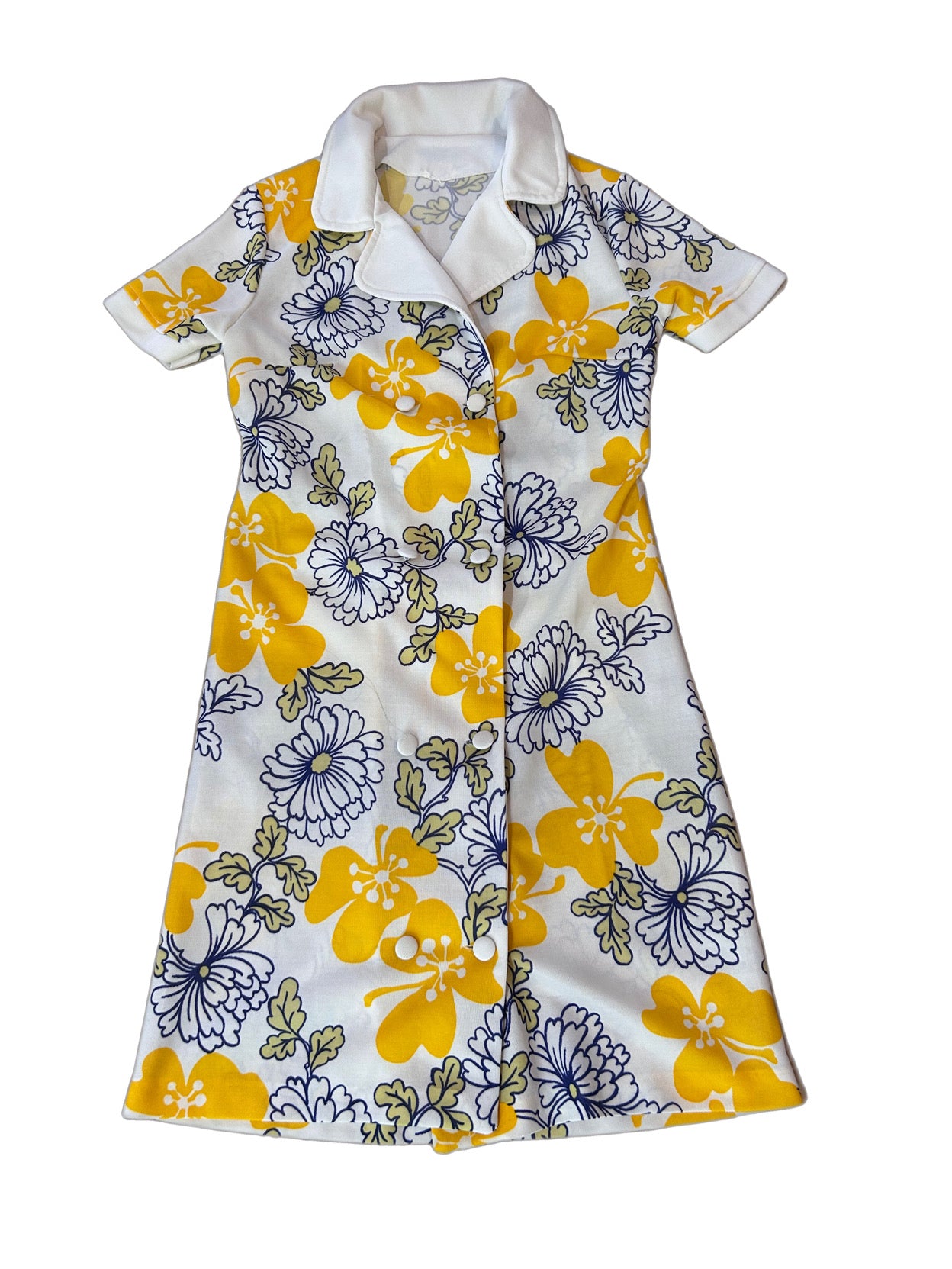 70s floral print dress
