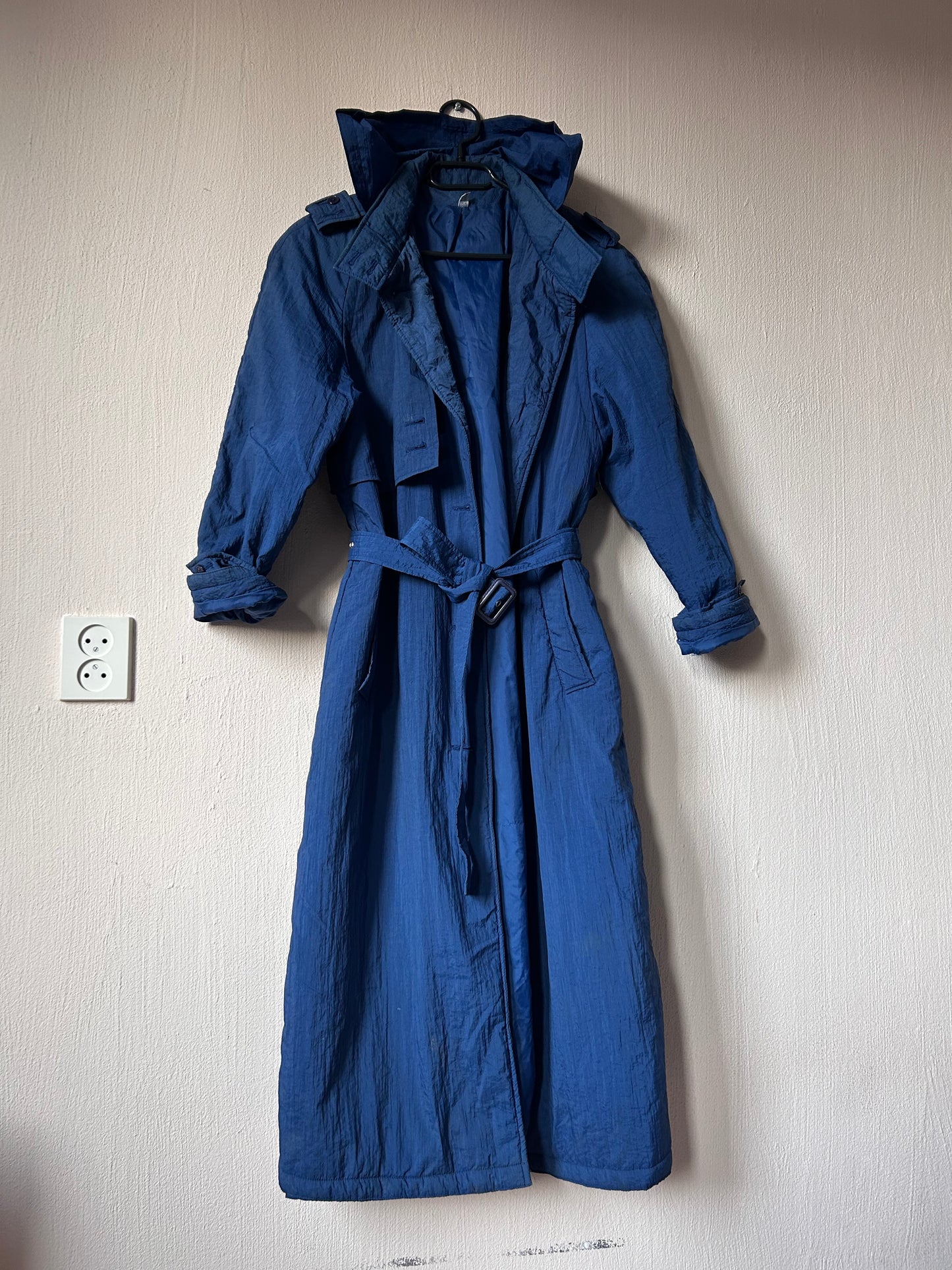 90s rain trench coat