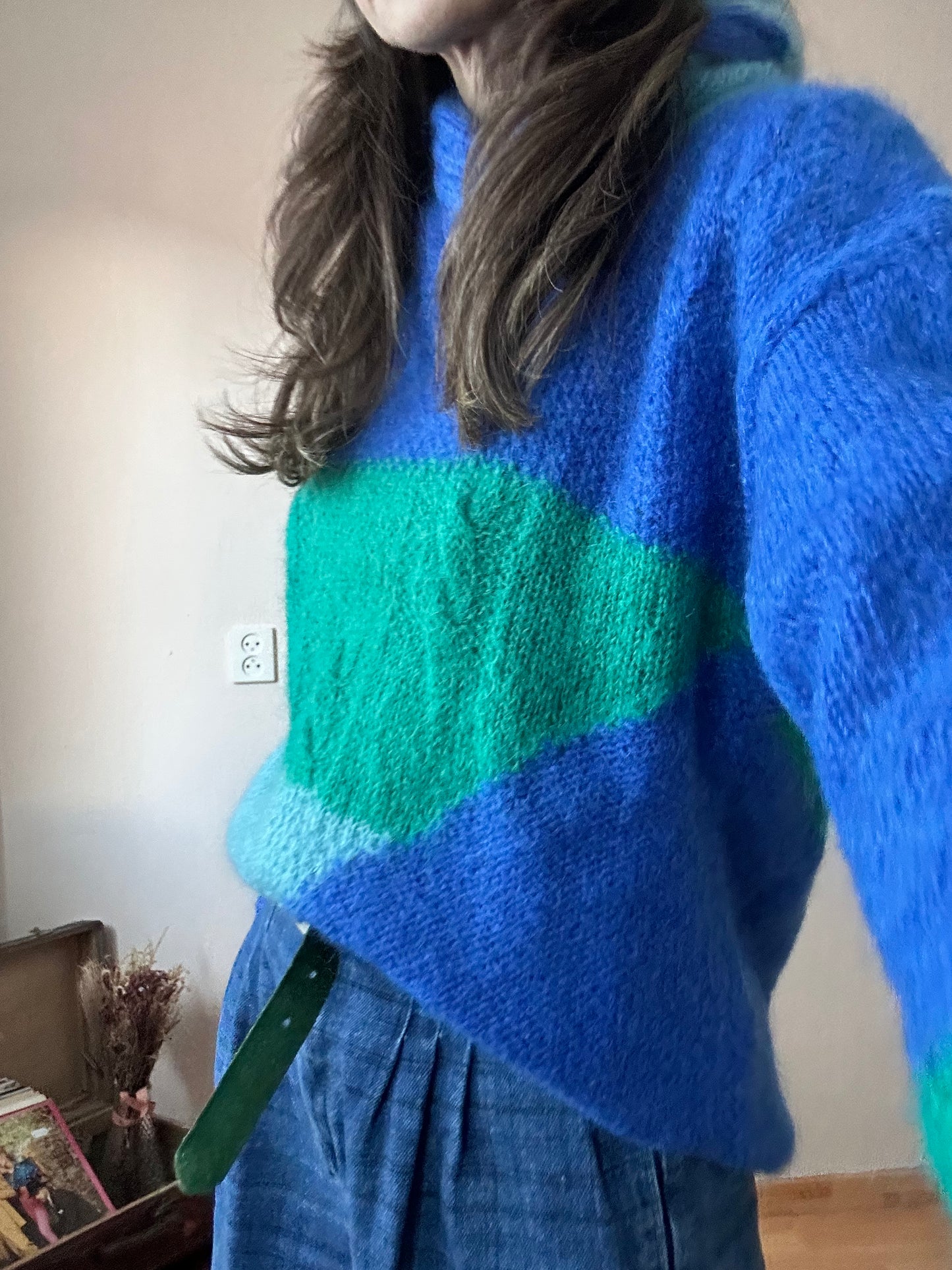 Hand knit sweater