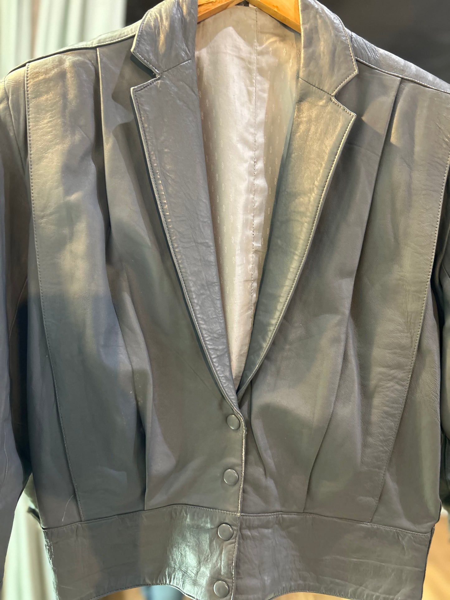 80s vintage leather jacket