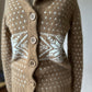 Angora wool blend cardigan