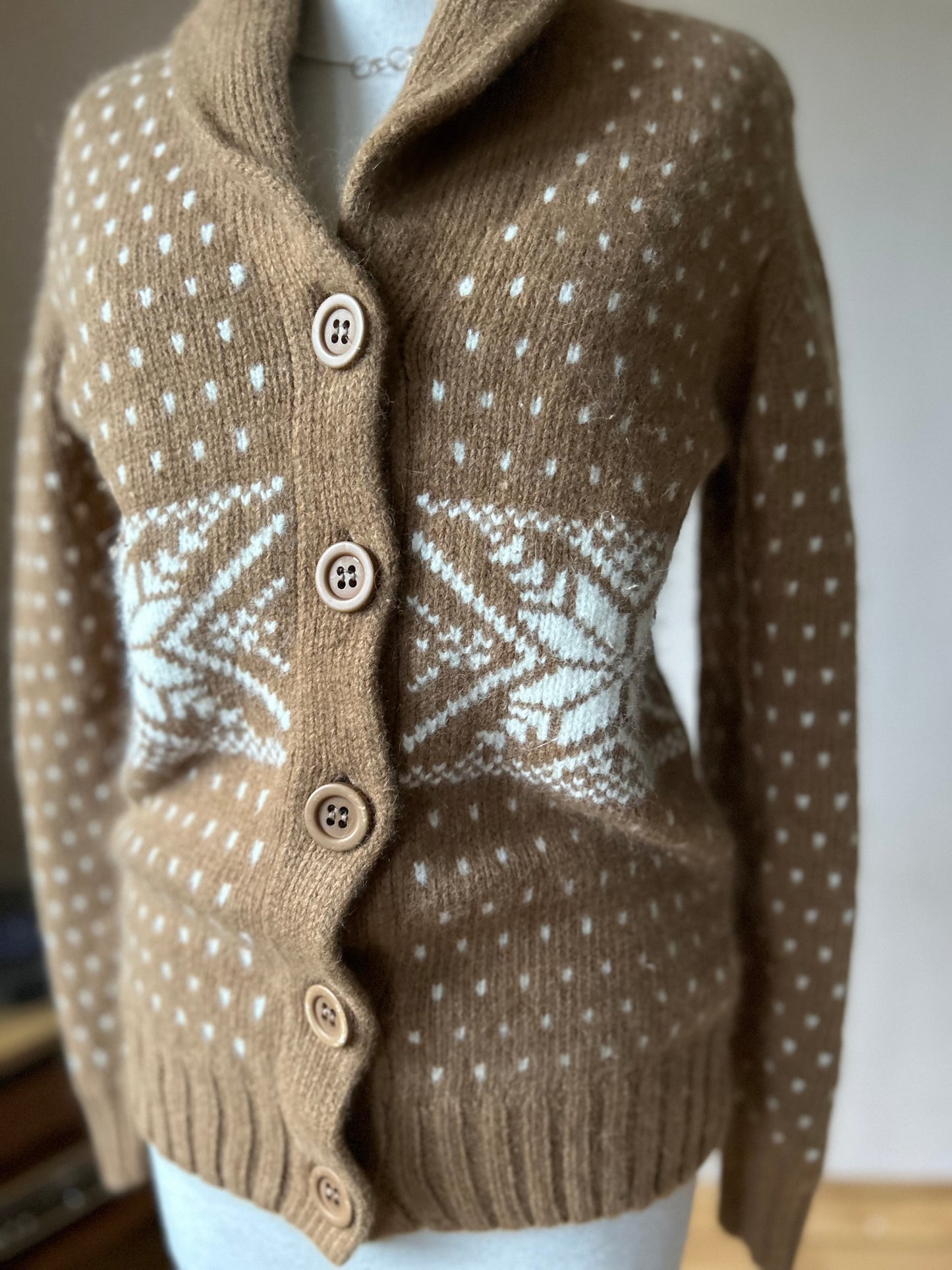 Angora wool blend cardigan