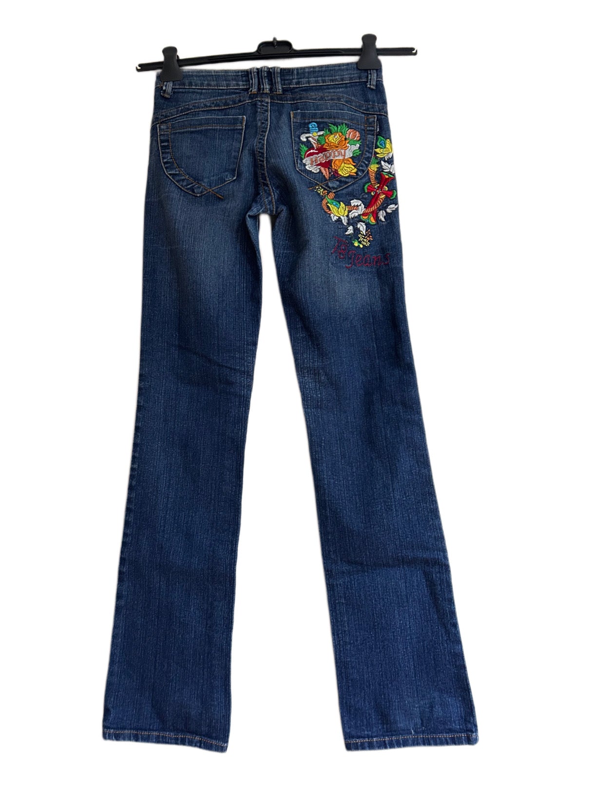 Vintage embroidered jeans