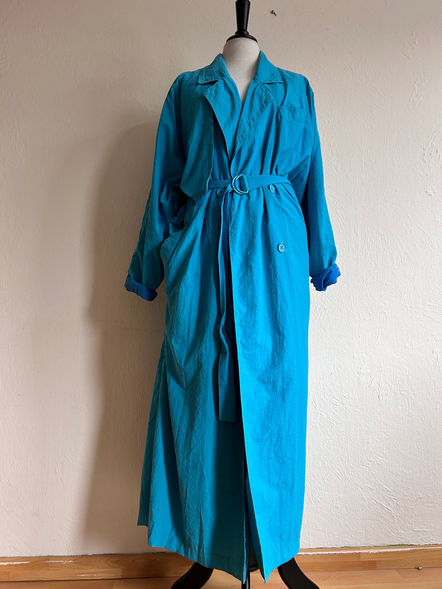 90s Vintage maxi trench coat