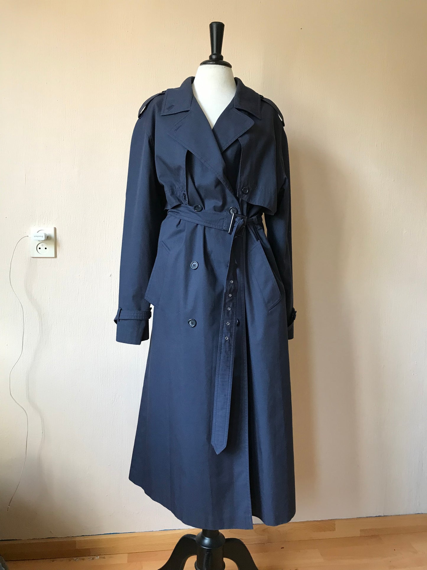 Vintage belted trench coat