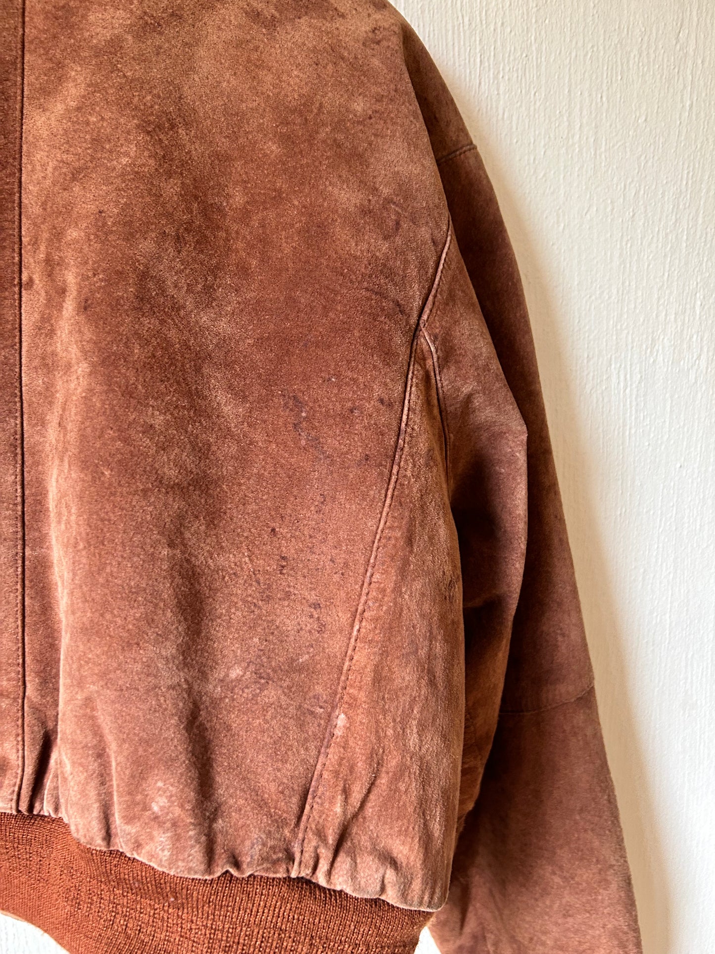 Vintage suede bomber jack