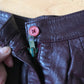 Vintage bordeaux leather pants