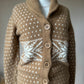 Angora wool blend cardigan