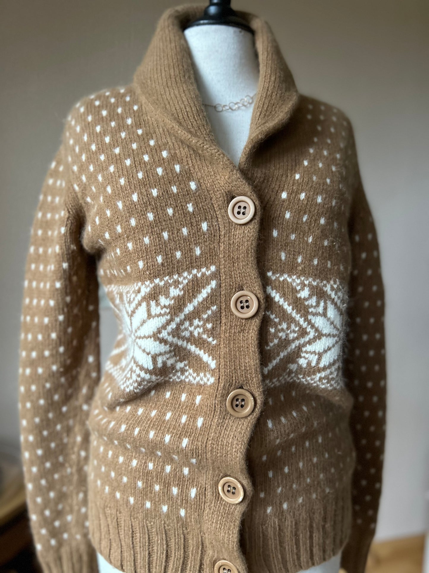 Angora wool blend cardigan