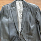 80s classic oversized leather jacket M/L