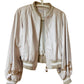 Vintage faux leather bomber