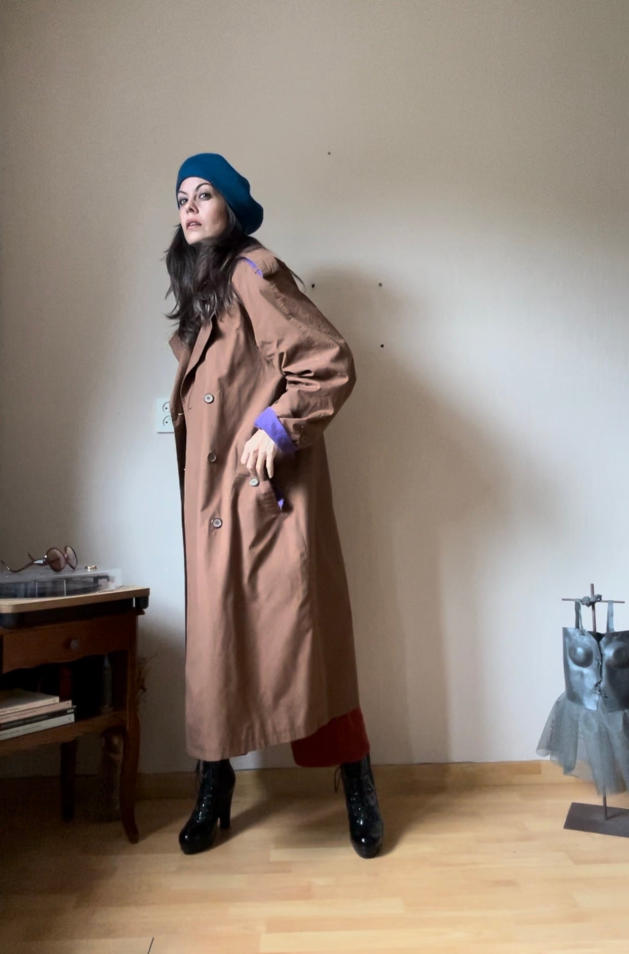 90s vintage oversized trench coat (M/L)