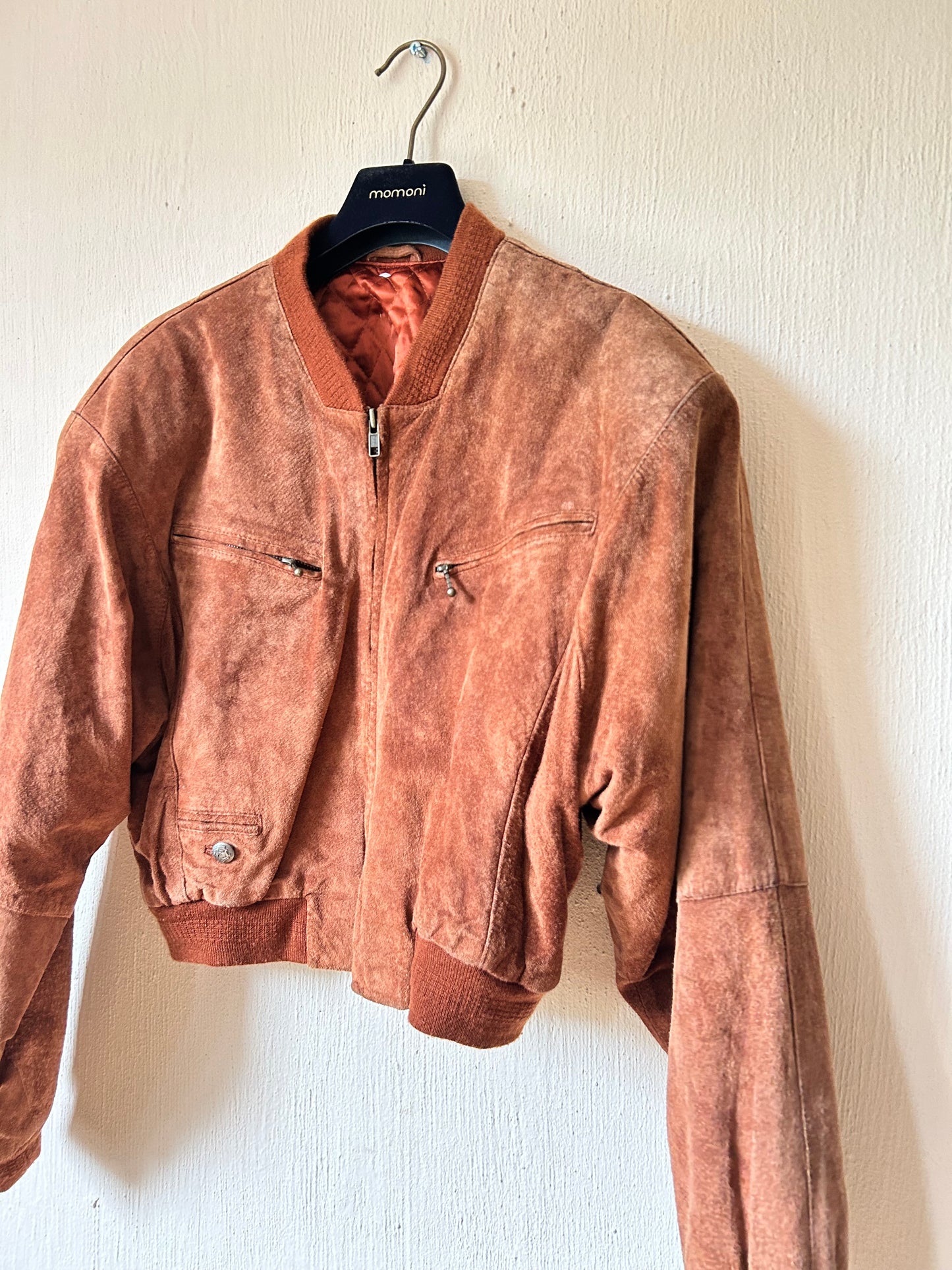 Vintage suede bomber jack