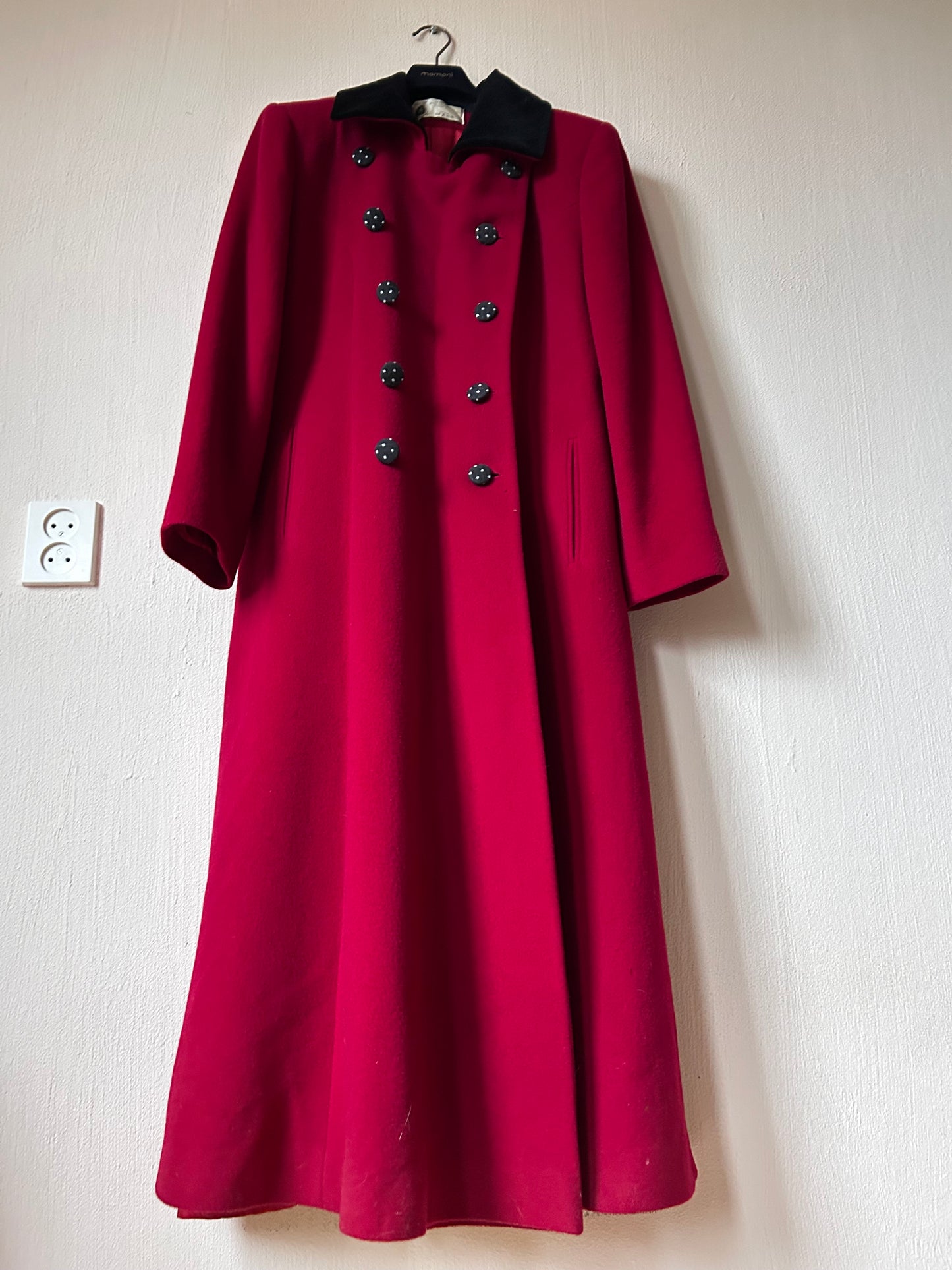 Cashmere wool blend maxi coat