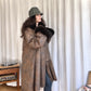 80s vintage winter coat (L)