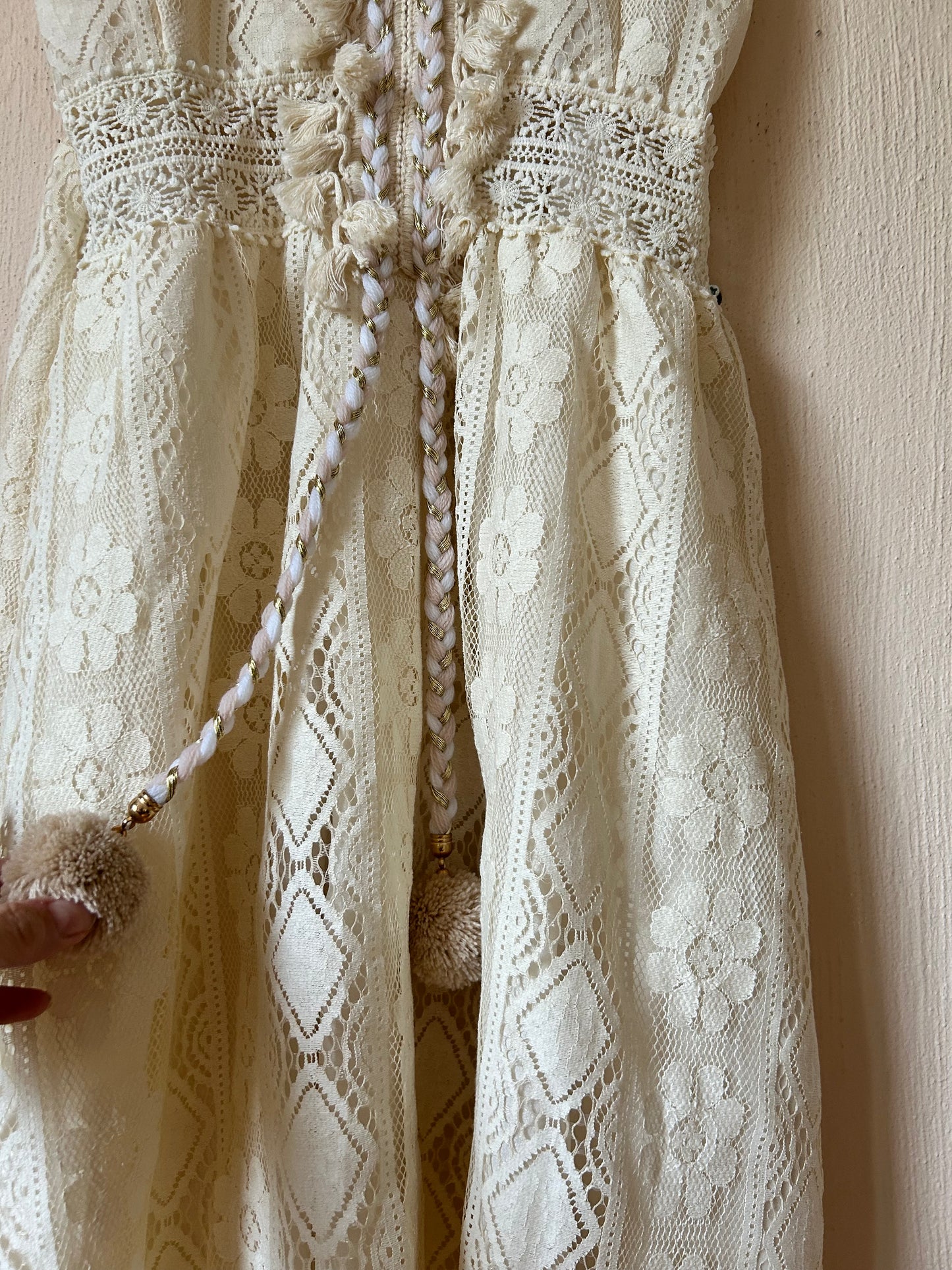 Full lace boho dress