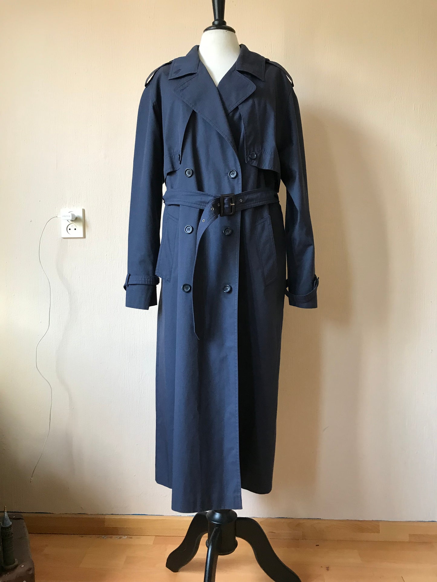 Vintage belted trench coat