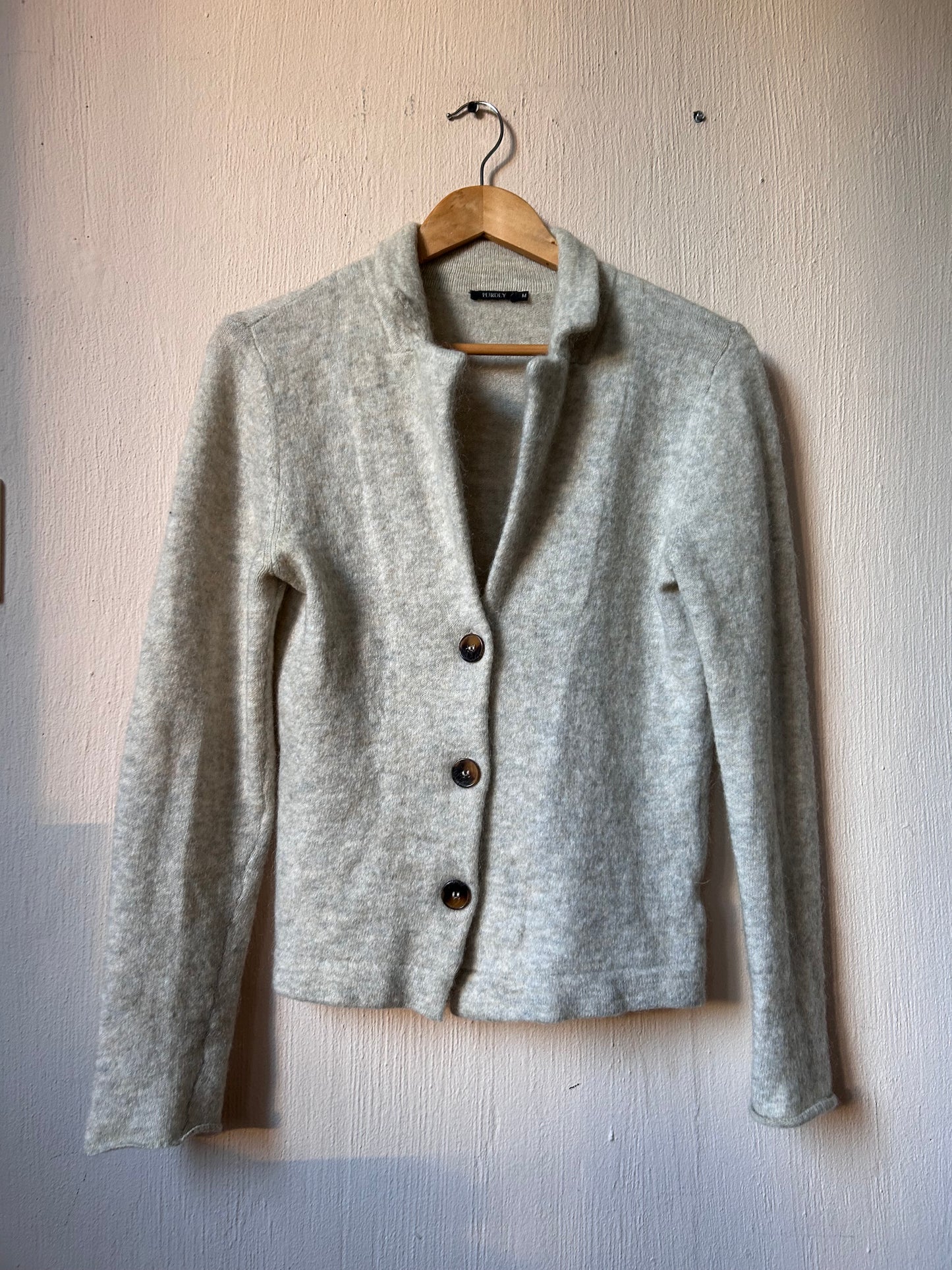 Purdey mohair cardigan