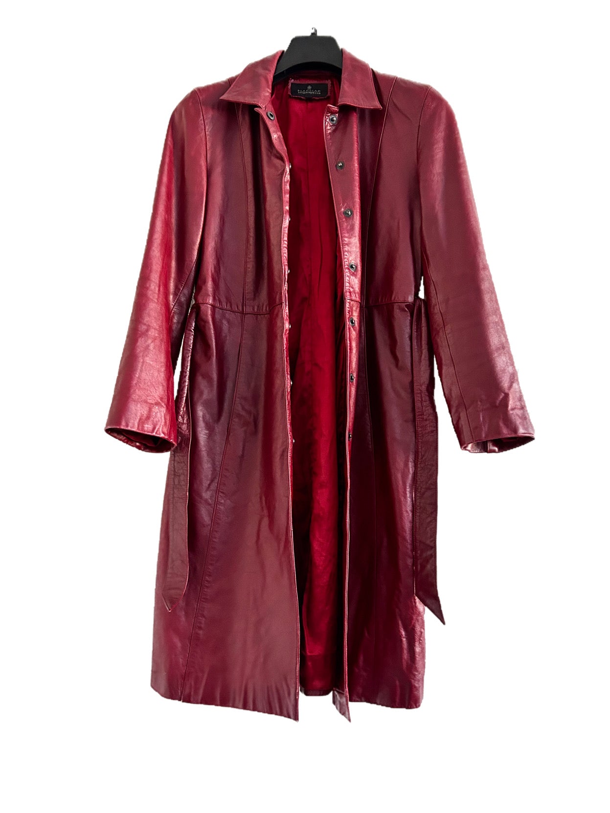 Naf Naf leather trench coat