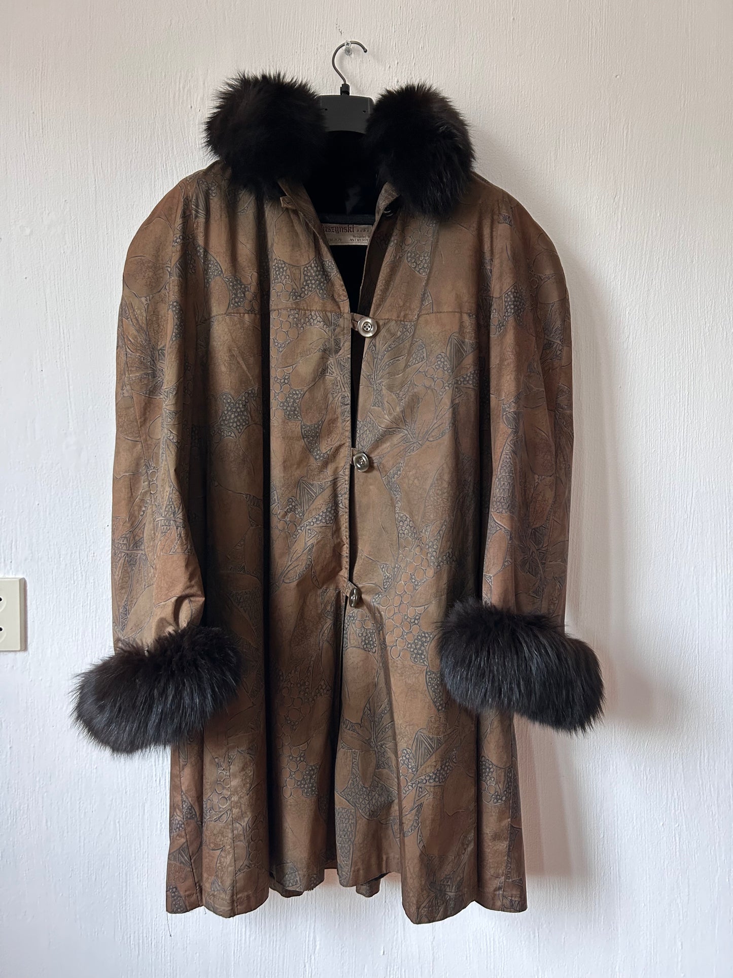 80s vintage winter coat (L)