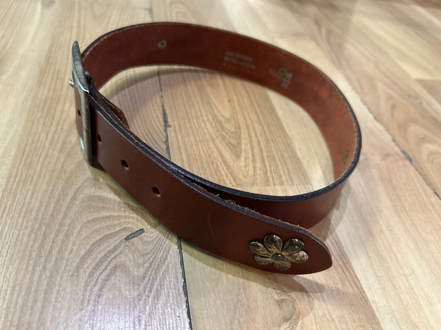Vintage leather belt S
