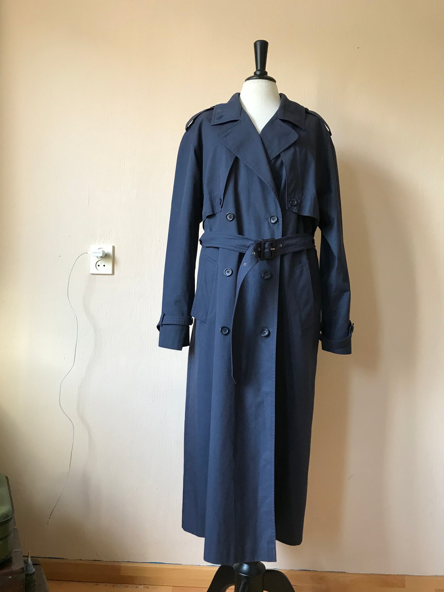 Vintage belted trench coat