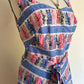 Vintage tie belt dress 70s