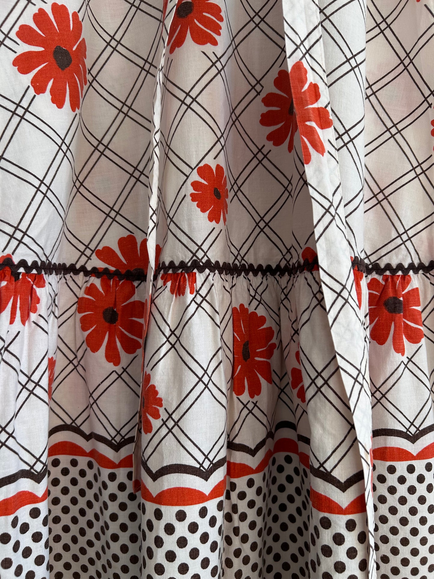 70s floral summer dress