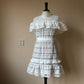 Self-Portrait guipure lace mini dress