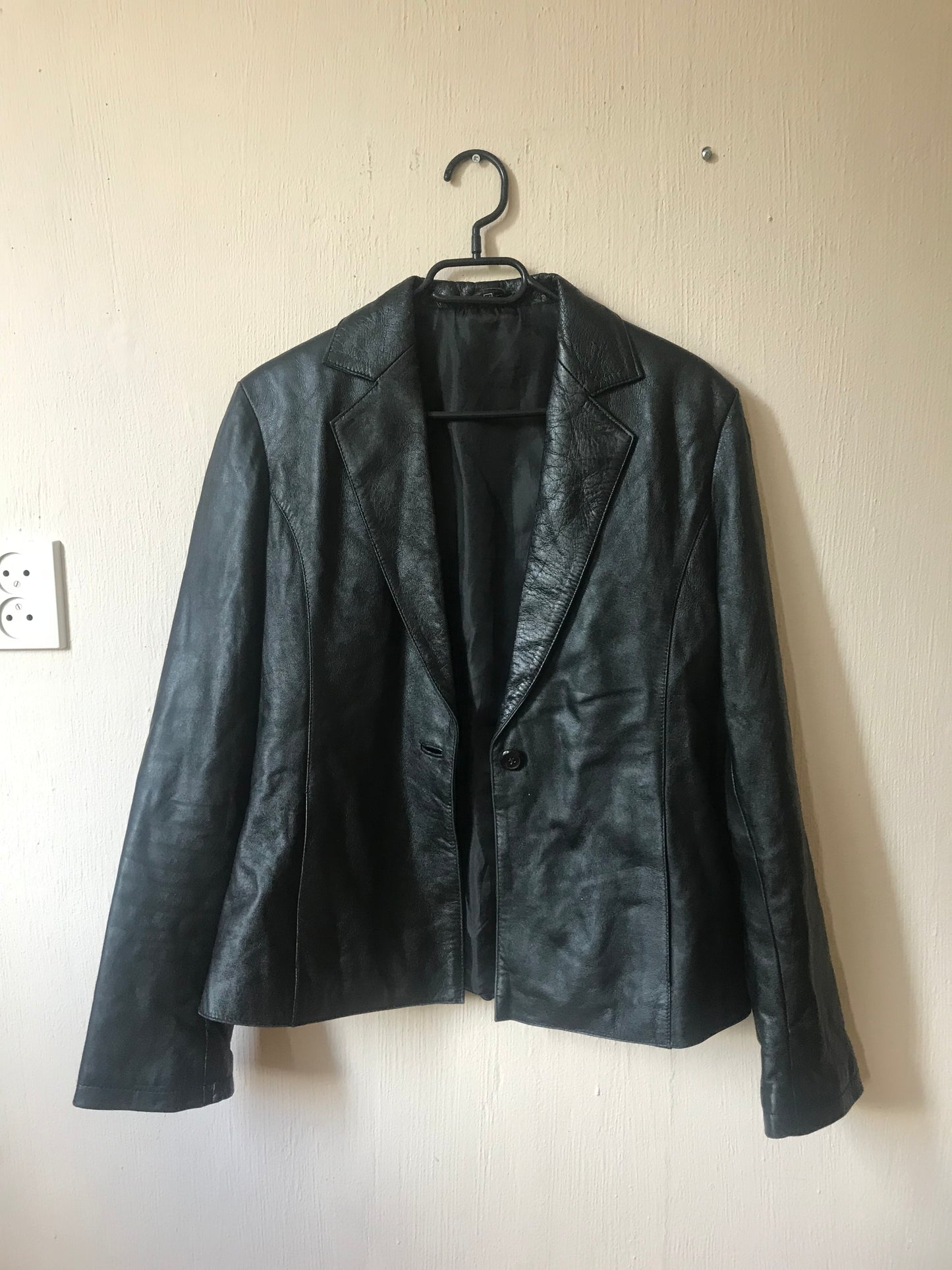 Reworked vintage leather jacket