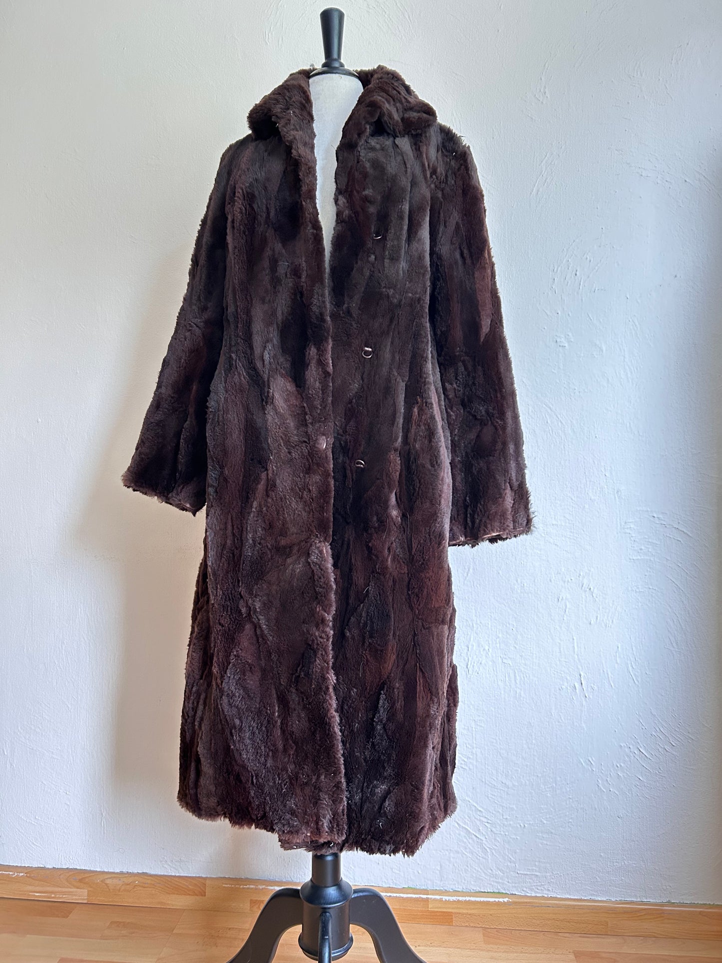 Vintage maxi tedy coat