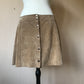 70s mini suede skirt