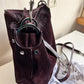 Jimmy Choo burgondy suede shoulder bag