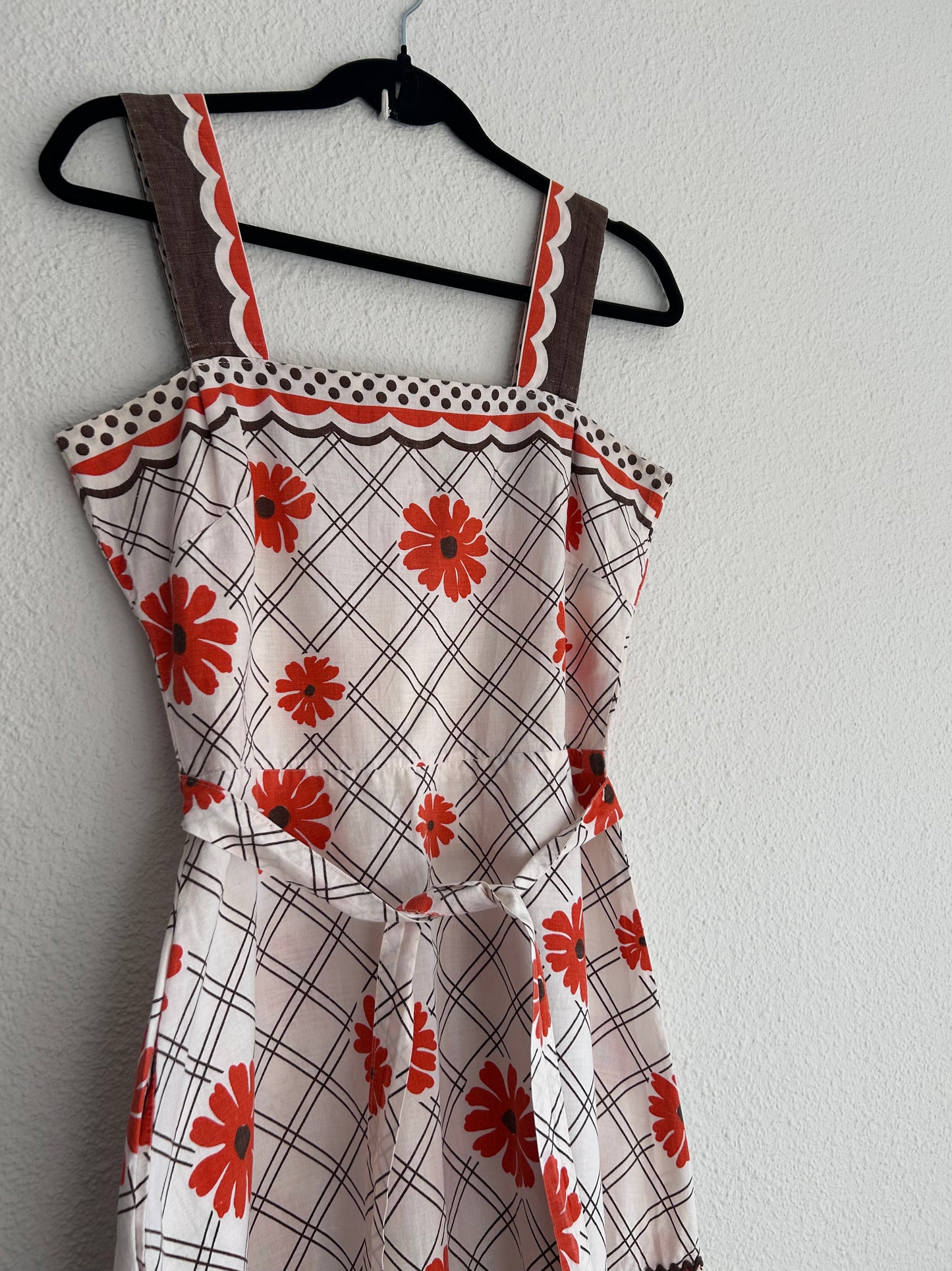 70s floral summer dress