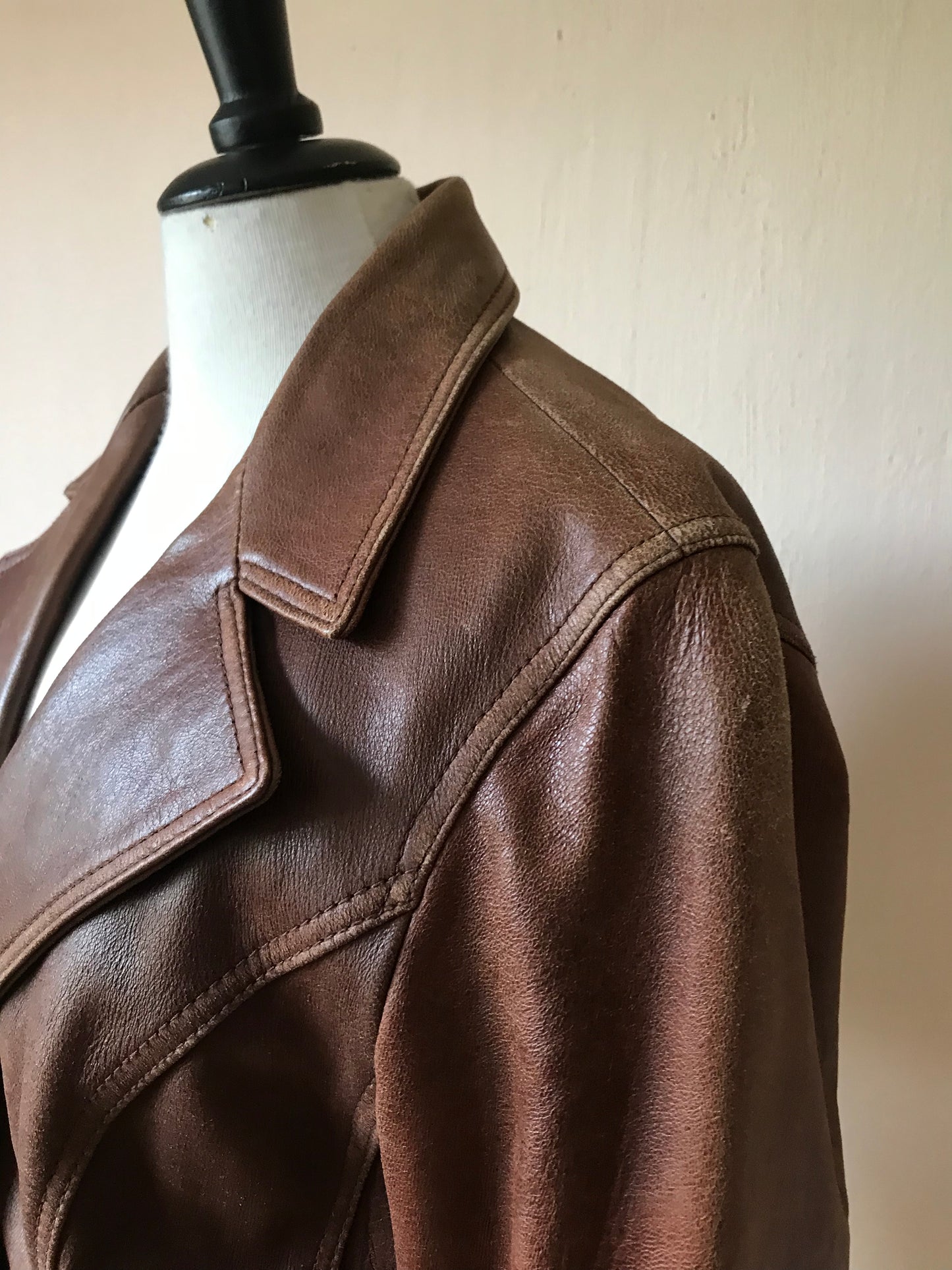 Vintage leather blazer