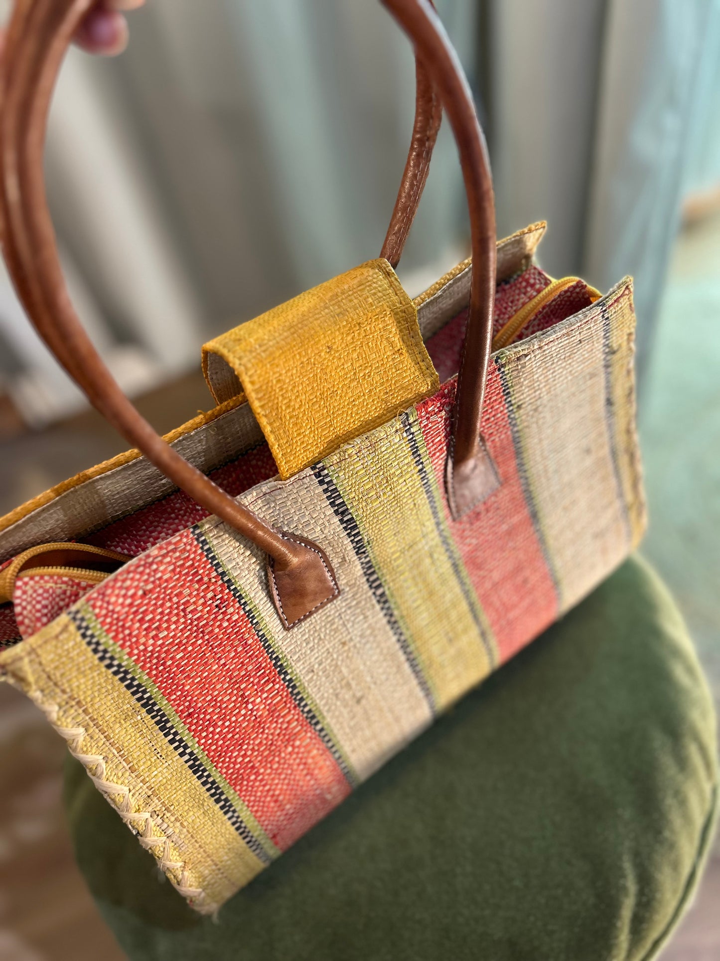 Vintage straw bag