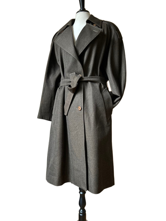 Vintage wool trench coat