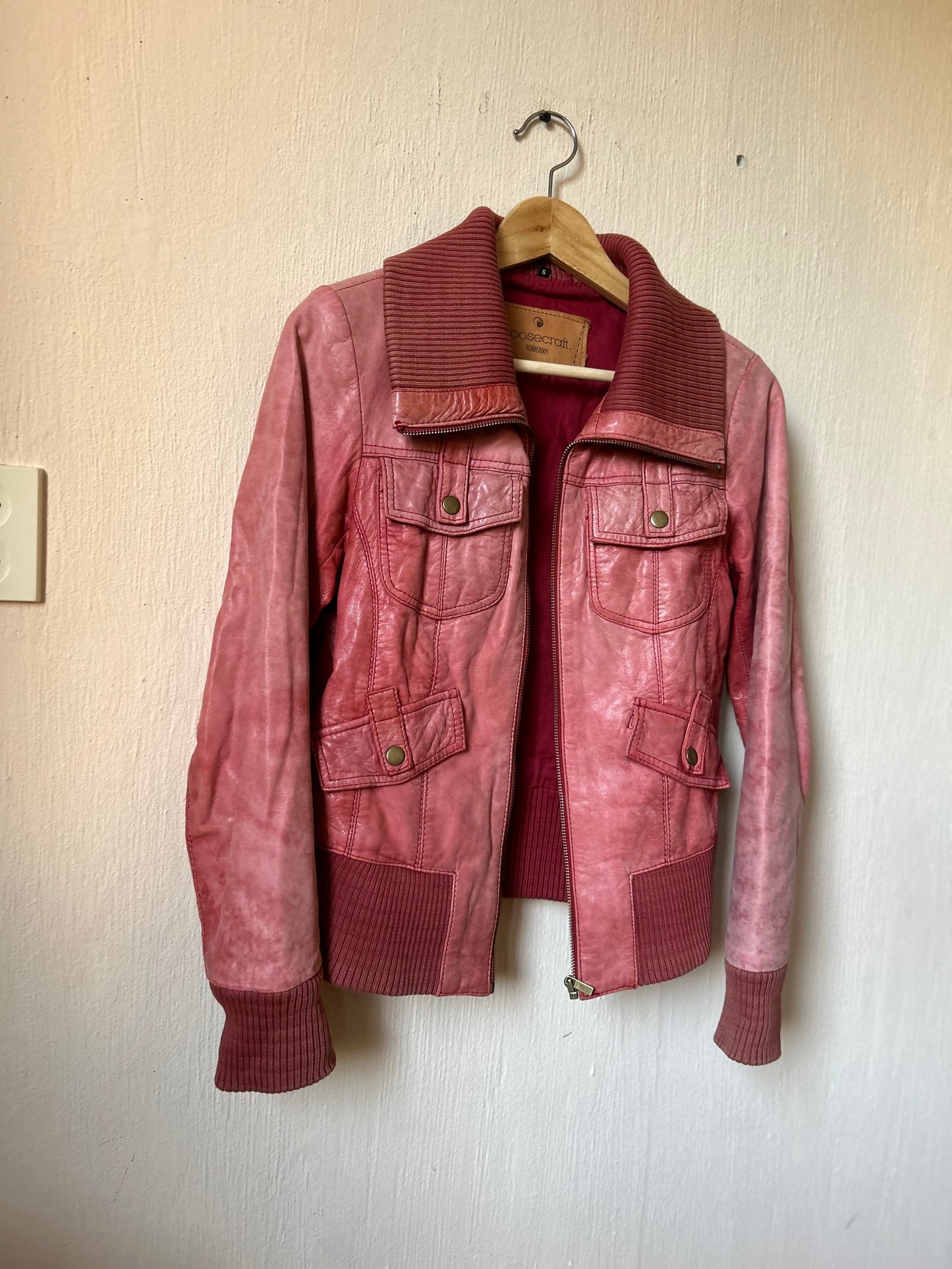 Goosecraft leather bomber