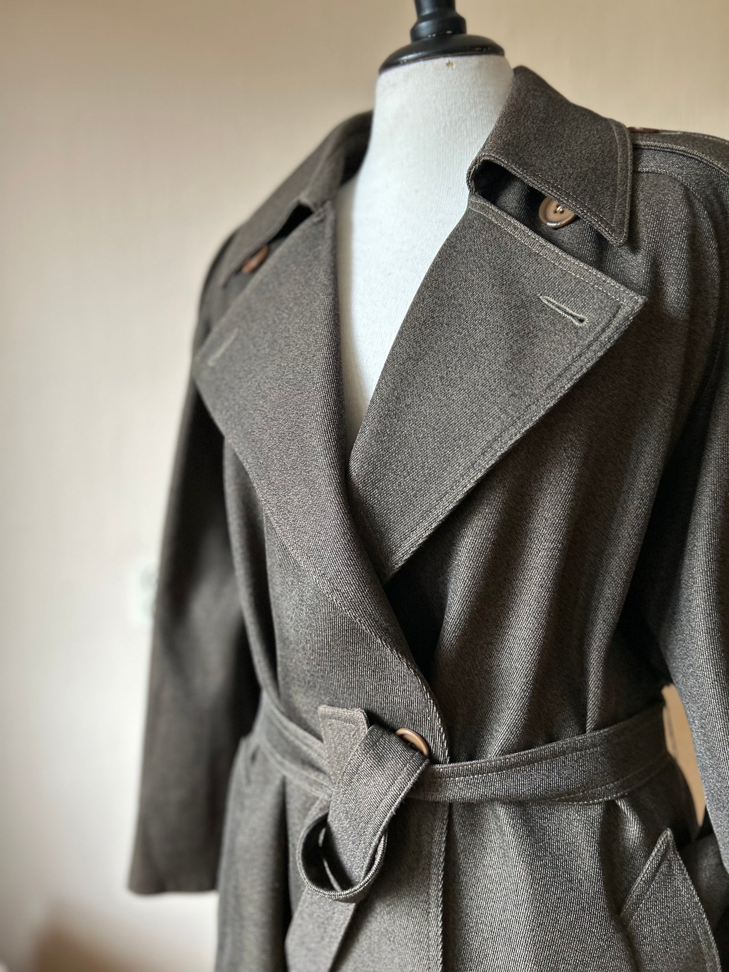 Vintage wool trench coat