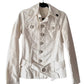 DIESEL Vintage White Belted Safari Canvas Jacket