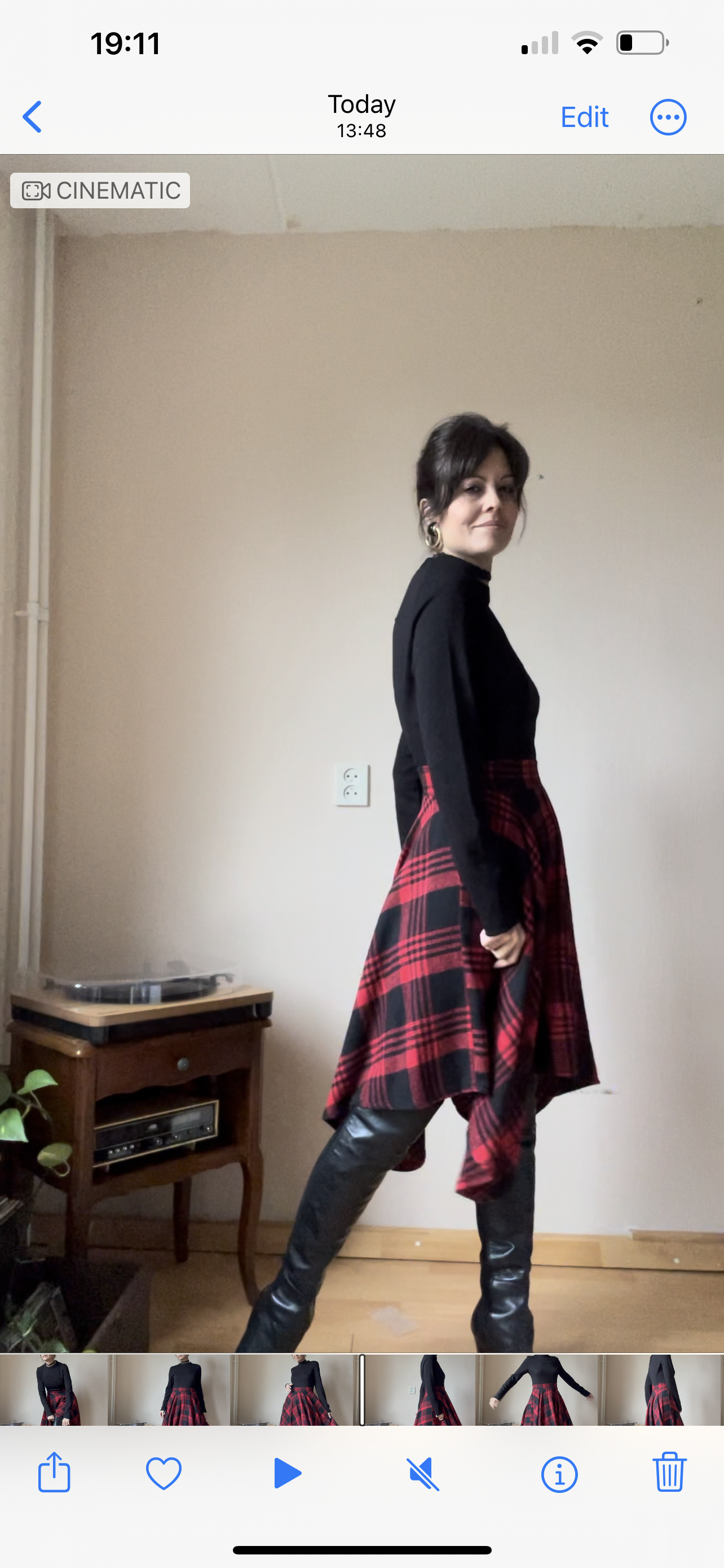 Vintage asymetric dress