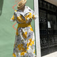 70s floral print dress