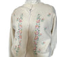 Embroidered wool cardigan