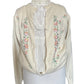 Embroidered wool cardigan