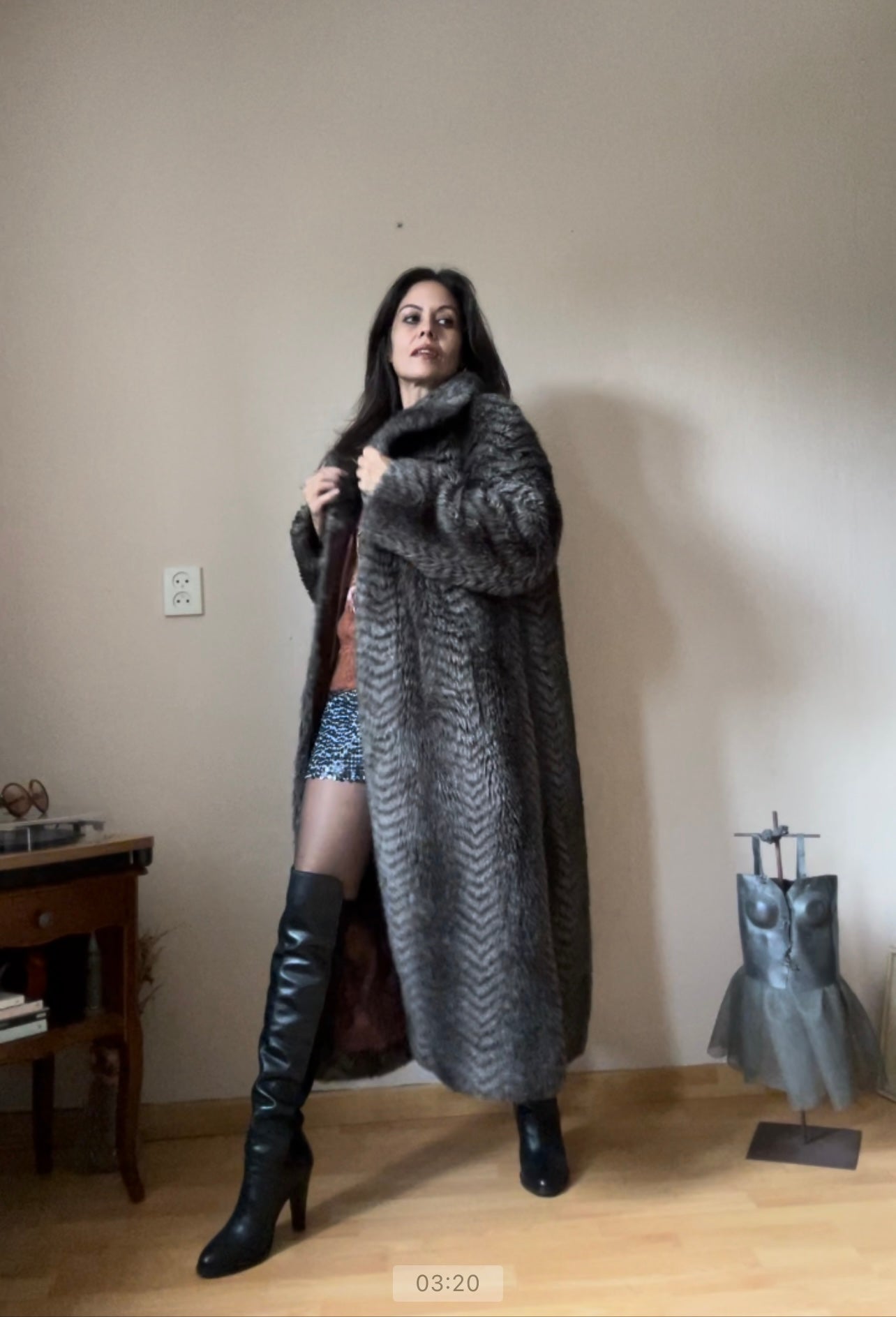 Alpaca Fur vintage coat