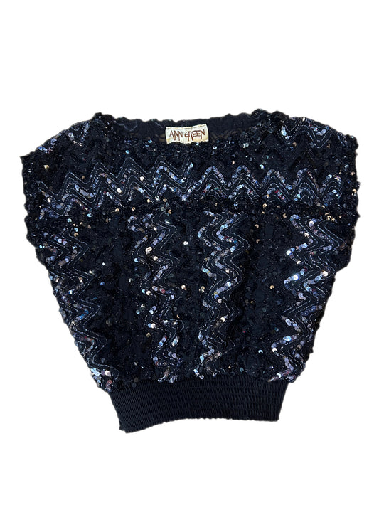 Ann Green full sequin party top
