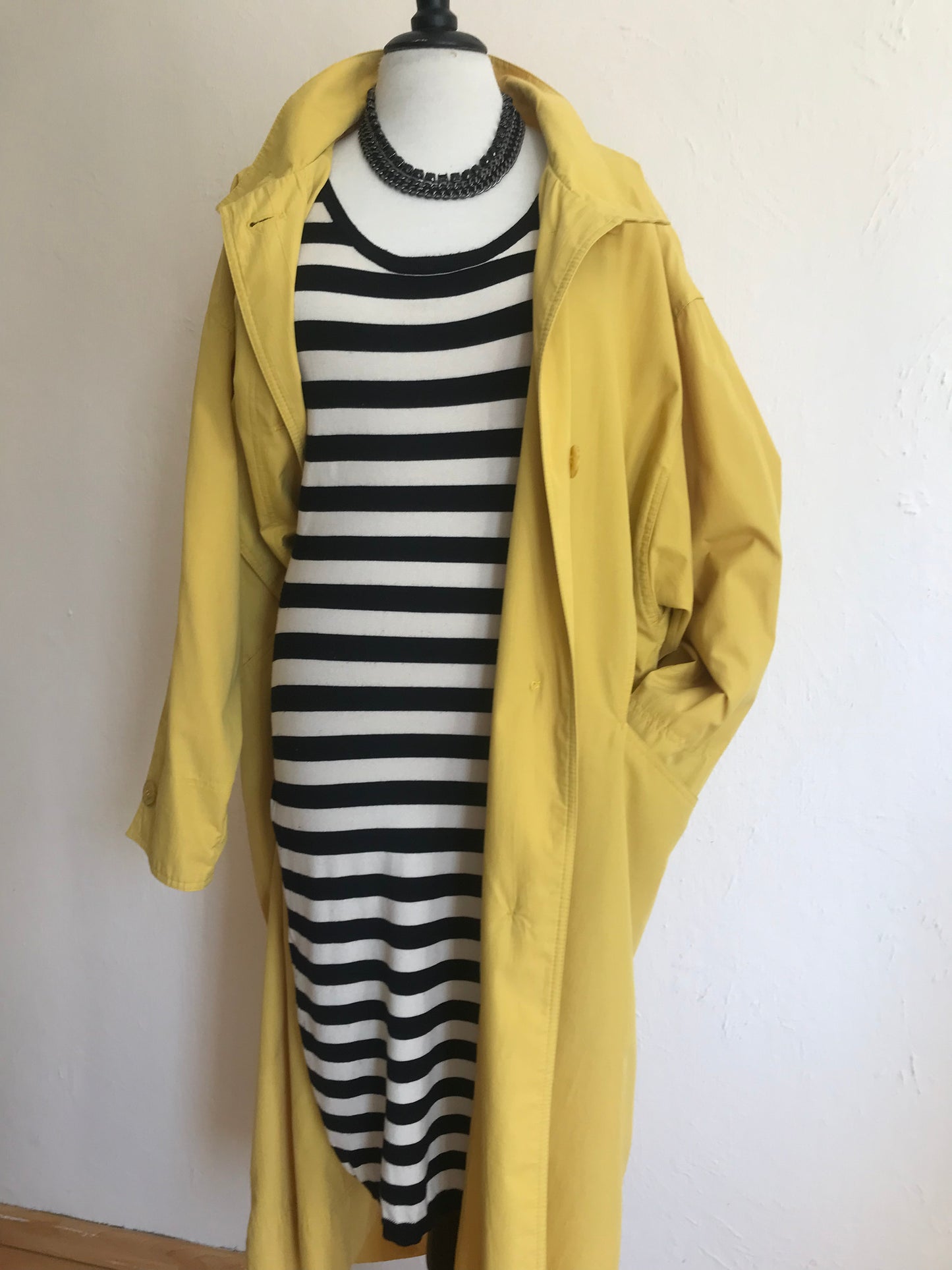 90s maxi trenchcoat