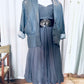 80s classic oversized leather jacket M/L