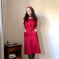 Pure wool button front dress